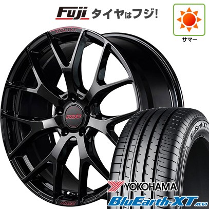 【新品国産車用 5穴114.3車】 夏タイヤ ホイール4本セット 215/50R18 ヨコハマ ブルーアース XT AE61 RAYS レイズ ホムラ 2X7FT SPEC-M 18インチ