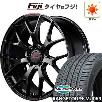 新品 40系アルファード/ヴェルファイア用 夏タイヤ ホイール4本セット 245/45R20 ミレバー レンジツアープラスMU069（限定） ホムラ 2X7FT SPEC-M 20インチ