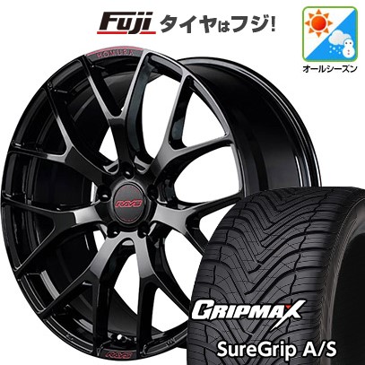 新品国産車用 5穴114.3車 オールシーズンタイヤ ホイール4本セット 215/45R18 GRIP MAX シュアグリップ オールシーズン RAYS ホムラ 2X7FT SPEC-M 18インチ