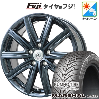 【新品国産車用5穴114.3】 | オールシーズンタイヤ ホイール4本セット | 225/60R17 | マーシャル MH22(限定) | テクノピア アフロディーテ MZ | 7J 17インチ