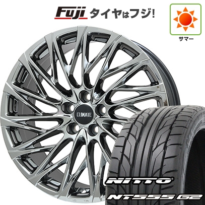 NT - 【はち切れる引き請ける付き添い人】【新品国産車用5穴114.3】 | 夏タイア 車輪4本仕掛ける | 245/45R19 | ニットー 555 G2 | クライメイト 鳳凰(HOUOH) | 19in タイヤ、ホイール-自動車