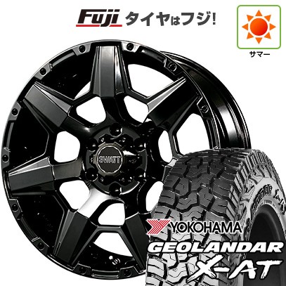 【新品国産車用 6穴139.7車】 夏タイヤ ホイール４本セット 285/70R17 ヨコハマ ジオランダー X-AT G016 クライメイト スワット(SBC) 17インチ
