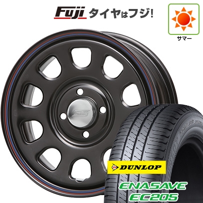 【新品 軽自動車】N-BOX タント スペーシア 夏タイヤ ホイール4本セット 155/65R14 ダンロップ エナセーブ EC205 MLJ デイトナSS 5J 14インチ