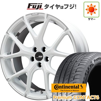 新品国産車用 5穴114.3車 夏タイヤ ホイール4本セット 245/40R21 Continental コンチ プレミアムコンタクト6(特価限定) クライメイト SUW アリアLM-r 21インチ