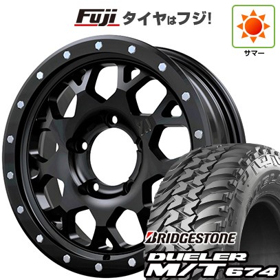 【新品】ジムニー 夏タイヤ ホイール４本セット 185/85R16 ブリヂストン デューラー M/T674 MLJ エクストリームJ XJ04 16インチ
