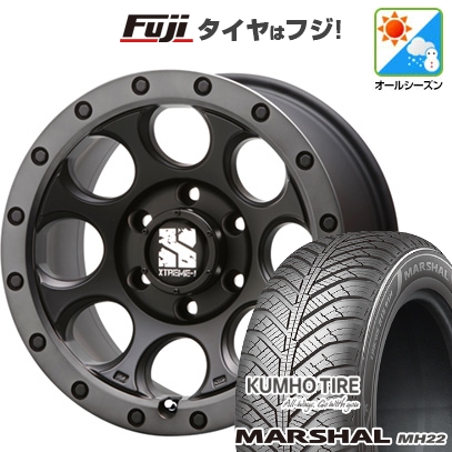 【新品国産車用5穴114.3】 | オールシーズンタイヤ ホイール4本セット | 225/60R17 | マーシャル MH22(限定) | MLJ エクストリームJ XJ03 | 7.5J 17インチ