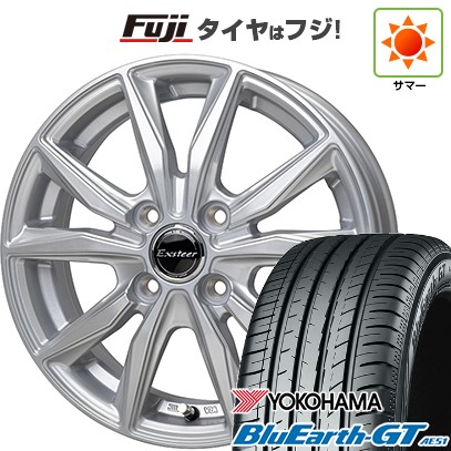 【新品国産車用 4穴100車】 夏タイヤ ホイール4本セット 175/65R15 ヨコハマ ブルーアース GT AE51 ホットスタッフ エクスターST 15インチ