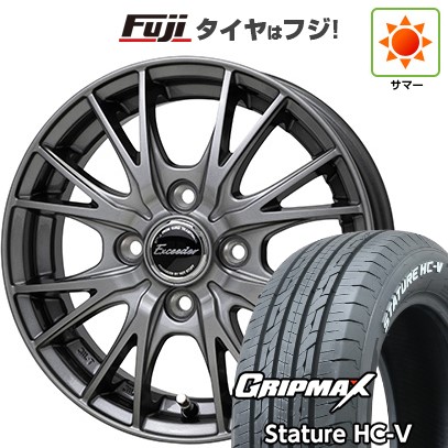 ヨコハマタイヤ - 【新品 軽自動車】軽虎 軽ヴァン 夏タイア 車輪4本仕かける 145/80R12 80/78Q GRIPMAX スタチャー HC-V RWL（押さえる） エクシーダー E05II 12in