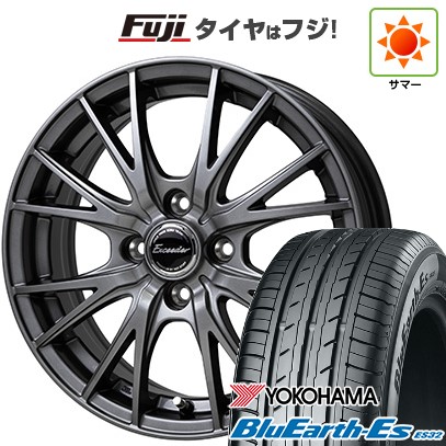 【新品 軽自動車】エブリイワゴン 夏タイヤ ホイール4本セット 165/50R15 ヨコハマ ブルーアース ES32 ホットスタッフ エクシーダー E05II 15インチ