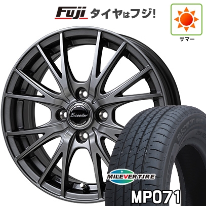 【新品国産車用4穴100】 | 夏タイア 車輪4本仕かける | 185/55R16 | ミ生き胆 ミレコンフォート MP071(押さえる) | エクシーダー E05II | 6J 16in