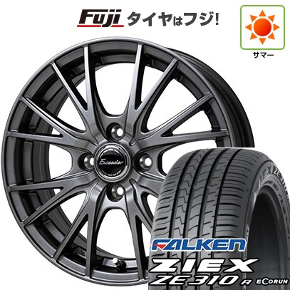 ZIEX 【新品国産車用 4穴100車】 夏タイヤ ホイール4本セット 185