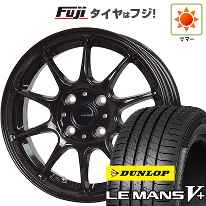 【新品国産車用 4穴100車】 夏タイヤ ホイール4本セット 165/70R14 ダンロップ ルマン V+(ファイブプラス) ホットスタッフ ジースピード G-07 14インチ