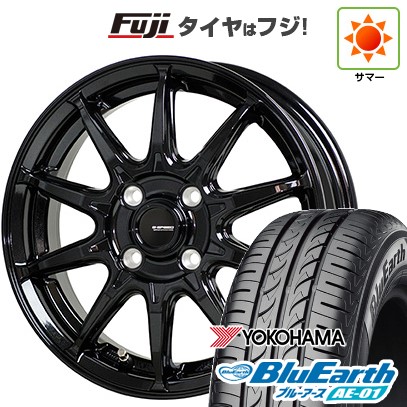 【新品 軽自動車】 夏タイヤ ホイール4本セット 145/80R13 ヨコハマ ブルーアース AE-01 ホットスタッフ ジースピード G-05 13インチ