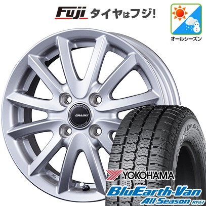 BluEarth - 新品 労働者階級ボックス席/サクシード(160系) オール時期タイア 車輪4本仕掛ける 155/80R14 88/86N 青碧地びた Van RY61 コーセイ 粘土シズ VS6 14in 自動車-タイヤ、ホイール-オールシーズンタイヤ、ホイールセット