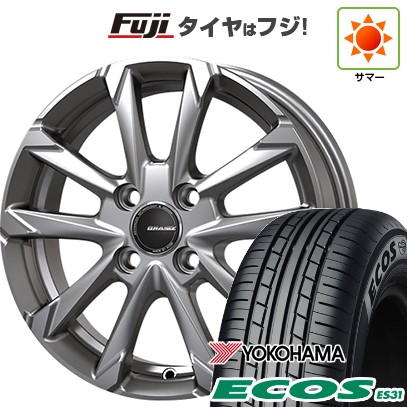 日本製 【新品 軽自動車】 夏タイヤ ホイール4本セット 165/55R14 ヨコハマ エコス ES31 コーセイ クレイシズ GC36F 14インチ