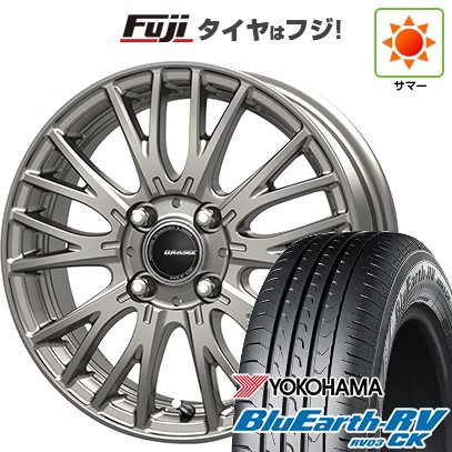 【パンク保証付き】【新品】ソリオ ハスラー 夏タイヤ ホイール4本セット 165/70R14 ヨコハマ ブルーアース RV-03CK コーセイ クレイシズ SE48 14インチ