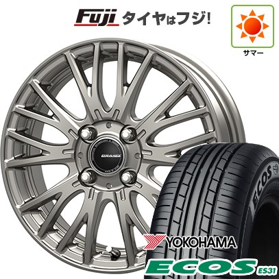 日本製 【新品 軽自動車】 夏タイヤ ホイール4本セット 165/55R14 ヨコハマ エコス ES31 コーセイ クレイシズ SE48 14インチ