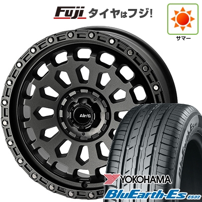【新品国産車用 5穴114.3車】 夏タイア 銀輪4本仕かける 235/50R18 ヨコハマ 青味地びた ES32 フォーバイフォーエンジニア エアージー ヴァルカン 18in