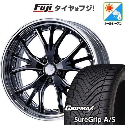 【新品国産車用5穴100】 | オールシーズンタイヤ ホイール4本セット | 225/40R19 | グリップマックス Sure Grip AS | エムズスピード JJランチャ 19インチ