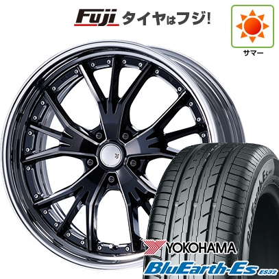 BluEarth - 【新品国産車用5穴114.3】 | 夏タイア 銀輪4本仕かける | 225/35R19 | ヨコハマ 青味地びた ES32 | エムズスピード JJランチャ | 8.5J 19in