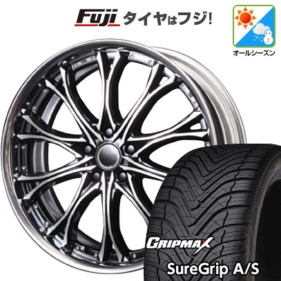 【新品国産車用5穴100】 | オールシーズンタイヤ ホイール4本セット | 225/40R19 | Sure Grip AS | エムズスピード JJクロモ フルリバースリム 19インチ