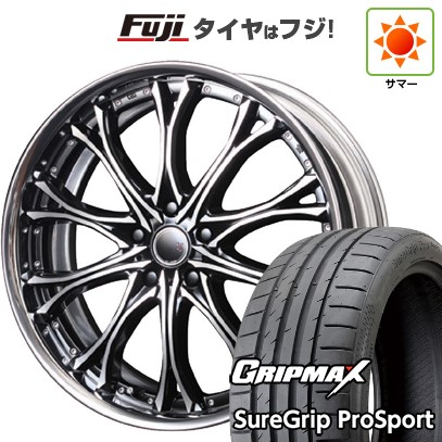新品国産車用 5穴114.3車 夏タイヤ ホイール4本セット 255/45R20 シュアグリップ PRO SPORT BSW（限定） エムズスピード JJクロモ フルリバースリム 20インチ
