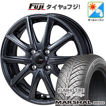 【新品国産車用 4穴100車】 オールシーズンタイヤ ホイール4本セット 185/55R16 クムホ マーシャル MH22 オールシーズン(限定) モンツァ ZACK Sport-FT 16インチ