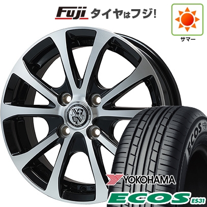 日本製 【新品 軽自動車】エブリイワゴン 夏タイヤ ホイール4本セット 165/50R15 ヨコハマ エコス ES31 ビッグウエイ TRG-バーン XPII 15インチ