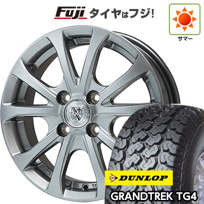 【新品 軽自動車】軽トラ 軽バン 夏タイヤ ホイール4本セット 145/80R12 80/78N グラントレック TG4 TRG-バーンII 12インチ
