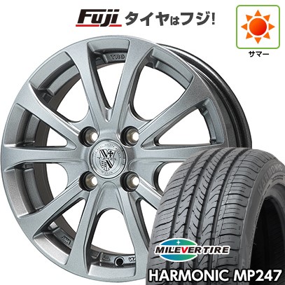 【新品 軽自動車】エブリイワゴン 夏タイヤ ホイール4本セット 165/50R15 ミレバー ハーモニック MP247(限定) TRG-バーンII 15インチ