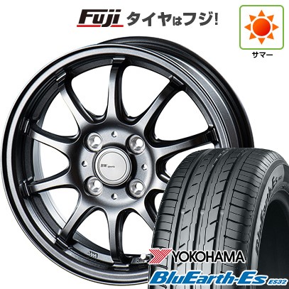 【新品 軽自動車】N-BOX タント スペーシア 夏タイヤ ホイール4本セット 155/65R14 ヨコハマ ブルーアース ES32 BWスポーツ ZT10 14インチ