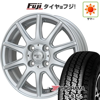 【新品 軽自動車】軽トラ 軽バン 夏タイヤ ホイール4本セット 145/80R12 80/78N ヨコハマ Y356 BWT-541 12インチ