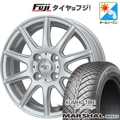 【新品 軽自動車】N-BOX タント スペーシア オールシーズンタイヤ ホイール4本セット 155/65R14 マーシャル MH22 オールシーズン(限定) BWT-541 14インチ
