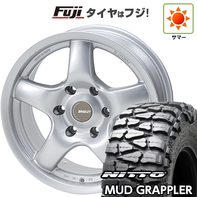 【新品】プラド/ハイラックス | サマータイヤ ホイール4本セット | 35X12.5R17 | ニットー マッドグラップラー | ブラッドレー パイ | 8J 17インチ
