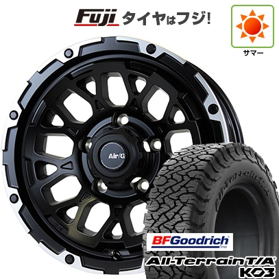 オールテレーン - 【新品】ジムニーシエラ/ジムニーノマド | 夏タイア 銀輪4本仕かける | 215/65R16 | T/A KO3 RBL | エアージー ロックス 16in