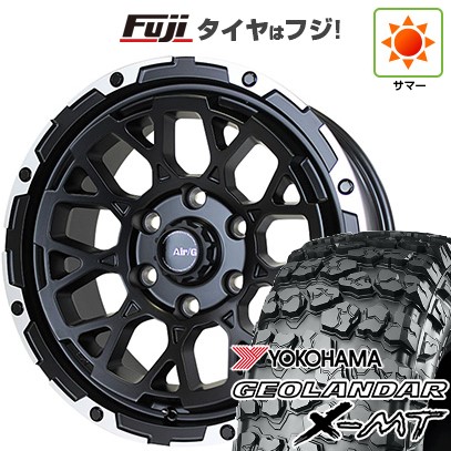 【新品国産車用 6穴139.7車】 夏タイヤ ホイール4本セット 35X12.5R17 ヨコハマ ジオランダー X-MT G005 4X4エンジニア エアージー ロックス 17インチ