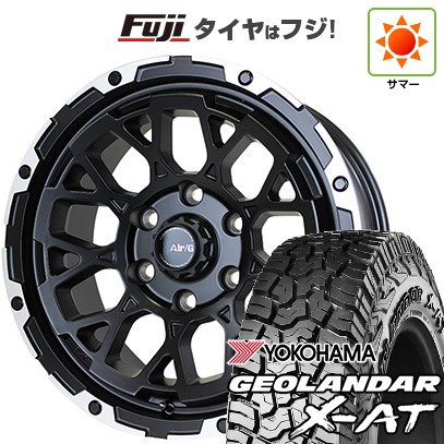 【新品国産車用 6穴139.7車】 夏タイヤ ホイール4本セット 35X12.5R17 ヨコハマ ジオランダー X-AT G016 4X4エンジニア エアージー ロックス 17インチ