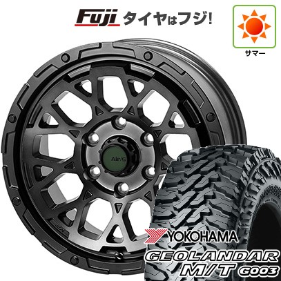 【新品国産車用 6穴139.7車】 夏タイヤ ホイール4本セット 35X12.5R17 YOKOHAMAジオランダー M/T G003 4X4エンジニア エアージー ロックス 17インチ