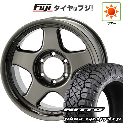 【パンク保証付き】【新品】プラド/ハイラックス 夏タイヤ ホイール4本セット 265/60R18 ニットー リッジグラップラー 4X4エンジニア ブラッドレー V 18インチ