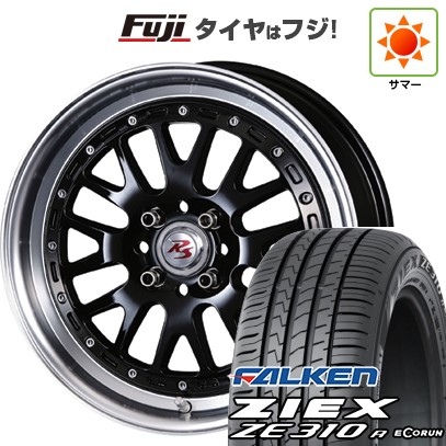ZIEX 【新品国産車用 4穴100車】 夏タイヤ ホイール4本セット 195