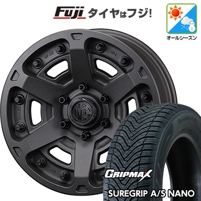 グリップマックス - 【新品国産車用5穴114.3】 | オール時季タイア 銀輪4本仕かける | 225/65R17 | Sure Grip AS ナノ | マーテルギア(MG) アーマーFF 17in