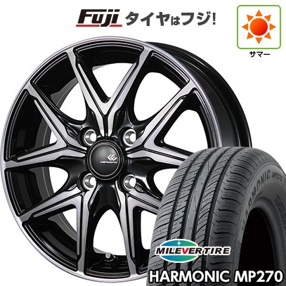 【新品国産車用 4穴100車】 夏タイヤ ホイール4本セット 185/65R14 ミレバー ハーモニック MP270(限定) トピー セレブロ FT05 14インチ