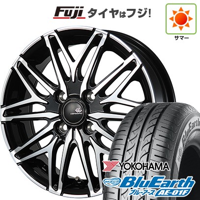 【新品国産車用 4穴100車】 夏タイヤ ホイール4本セット 185/70R14 ヨコハマ ブルーアース AE-01F トピー セレブロ WA45 14インチ