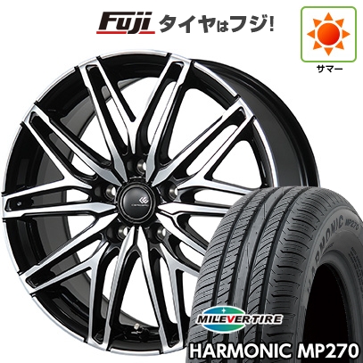 【新品国産車用5穴100】 | 夏タイヤ ホイール4本セット | 195/65R15 | ミレバー ハーモニック MP270(限定) | トピー セレブロ WA45 | 6J 15インチ