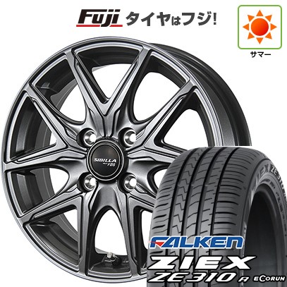 ZIEX 【新品国産車用 4穴100車】 夏タイヤ ホイール4本セット 195
