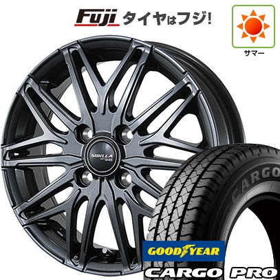 【新品 軽自動車】軽トラ 軽バン | 夏タイヤ ホイール4本セット | 145/80R12 80/78N | グッドイヤー カーゴ プロ(限定) | シビラ NEXT W45 | 3.5J 12インチ