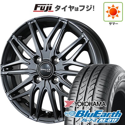 【新品国産車用 4穴100車】 夏タイヤ ホイール4本セット 165/70R14 ヨコハマ ブルーアース AE-01F トピー シビラ NEXT W45 14インチ