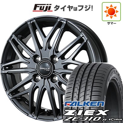 【新品国産車用 4穴100車】 夏タイヤ ホイール4本セット 185/55R15 ファルケン ジークス ZE310R エコラン(限定) トピー シビラ NEXT W45 15インチ