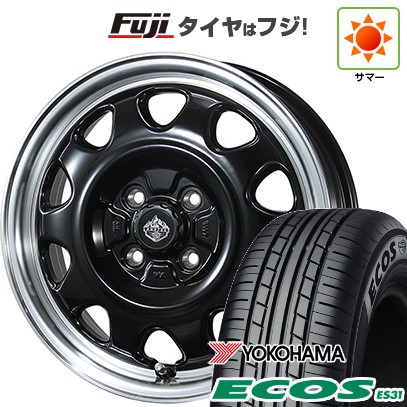 165/55R14 エコス タイヤ ホイールセット ECOS 日本製 【新品 軽自動車】 夏タイヤ ホイール4本セット 165/55R14