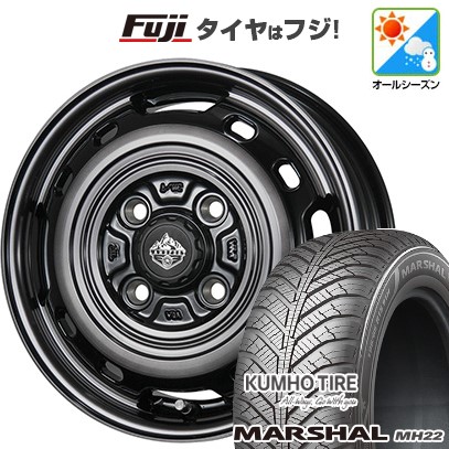 【新品 軽自動車】ハスラー オールシーズンタイヤ ホイール4本セット 165/65R14 マーシャル MH22 オールシーズン(限定) トピー ランドフット XFG 14インチ